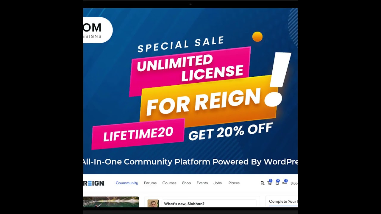 Create Your Online Community Platform Social Network and Membership with Reign Theme