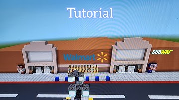 How To Make A Walmart In Minecraft (Exterior)