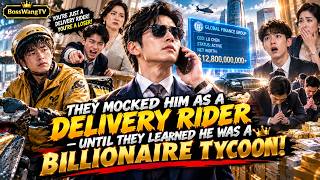 His Family Mocked Him as a Delivery Rider—Until They Learned He Was a Billionaire Titan!
