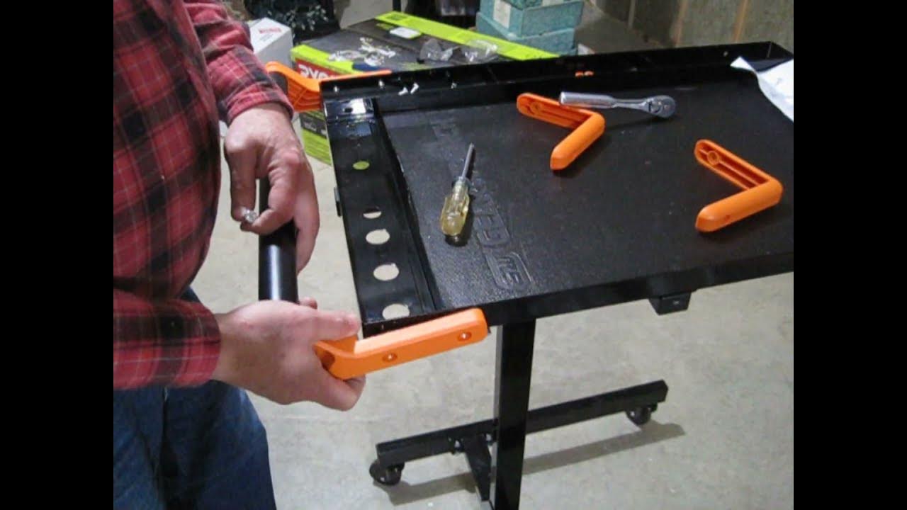 GEARWRENCH Adjustable Mobile Work Table YouTube