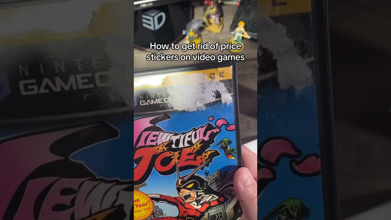 How to remove price stickers from video games