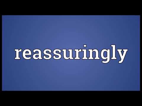 Vídeo: Què significa Assuringly?