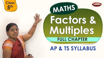 #Class 5 Mathematics | Factors & Multiples part 1| Maths in Telugu Explanation