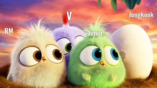 BTS as Angry Birds