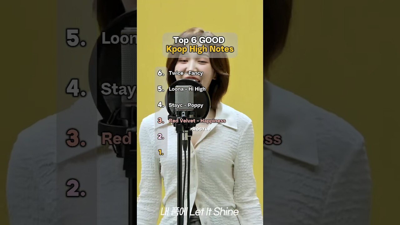 Top 6 GOOD Kpop High Notes #shortsviral #kpop #twice #redvelvet #loona #stayc #girlgroup