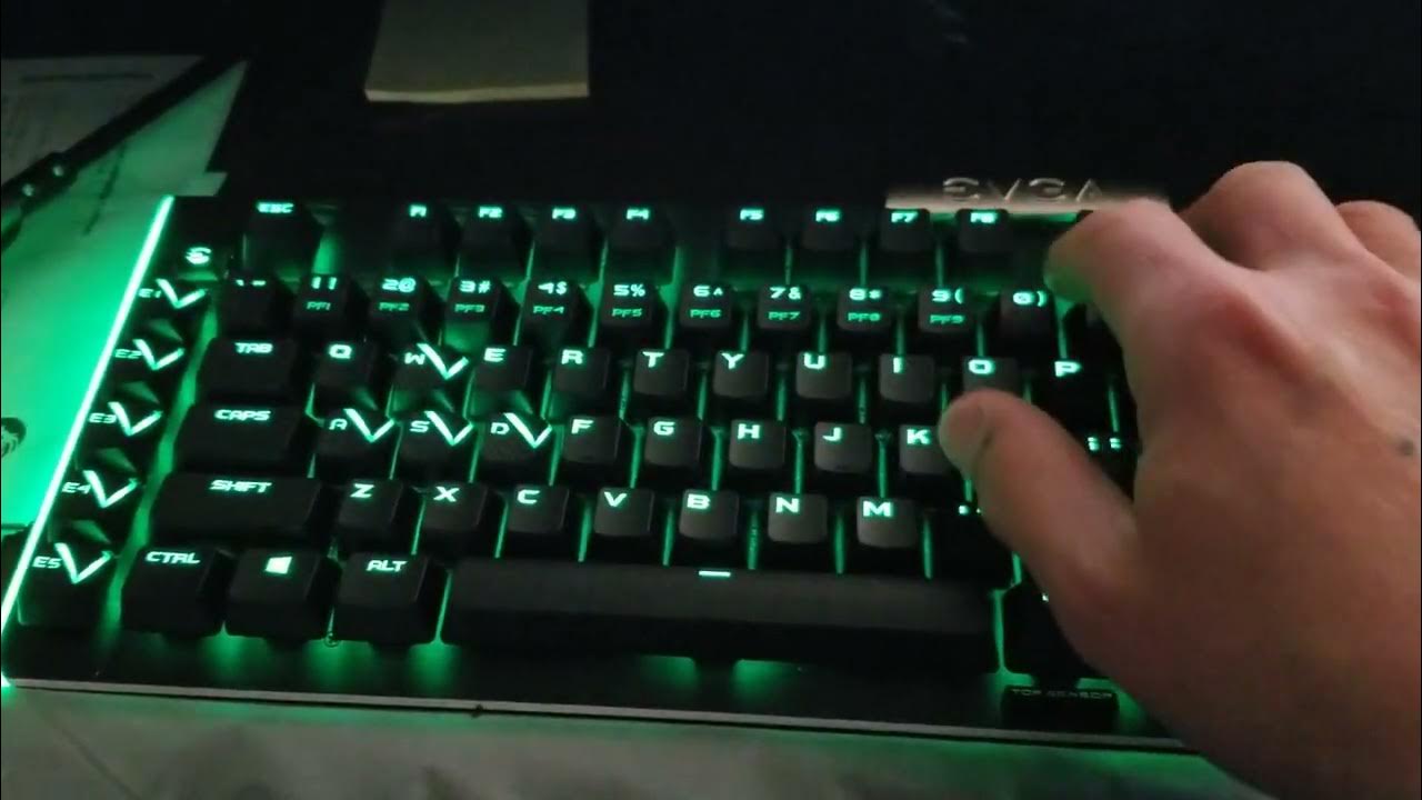 Loud mechanical keyboard EVGA z20 YouTube