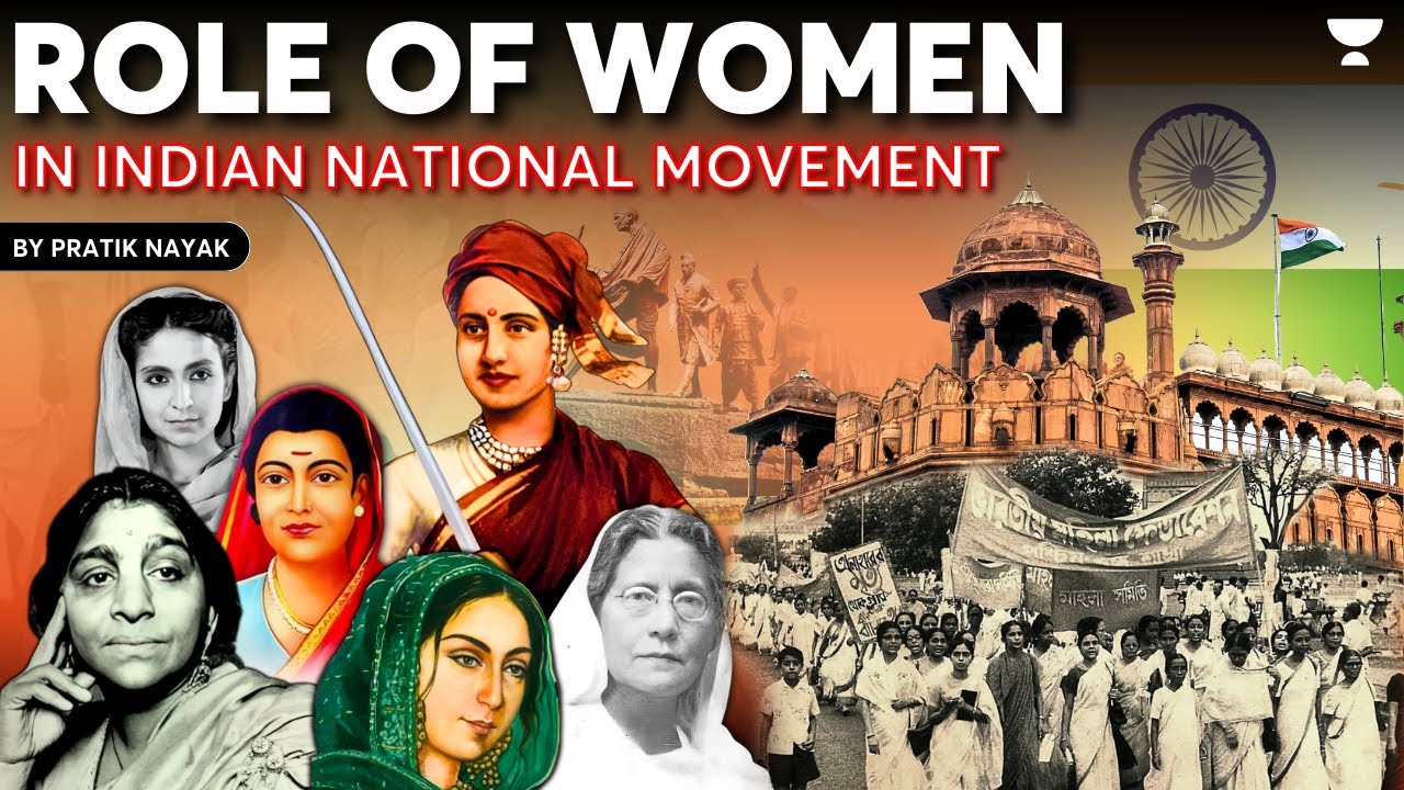 Role Of WOMEN In INDIAN National Movement Modern History For UPSC role-of-women-in-indian-national-movement-modern-history-for-upsc