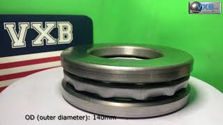 51316 Single Thrust Ball Bearing 80X140X44Mm