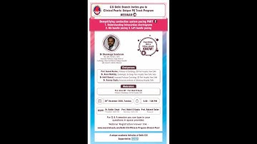 Conduction system Pacing Part 2: Dr Shunmuga Sundaram