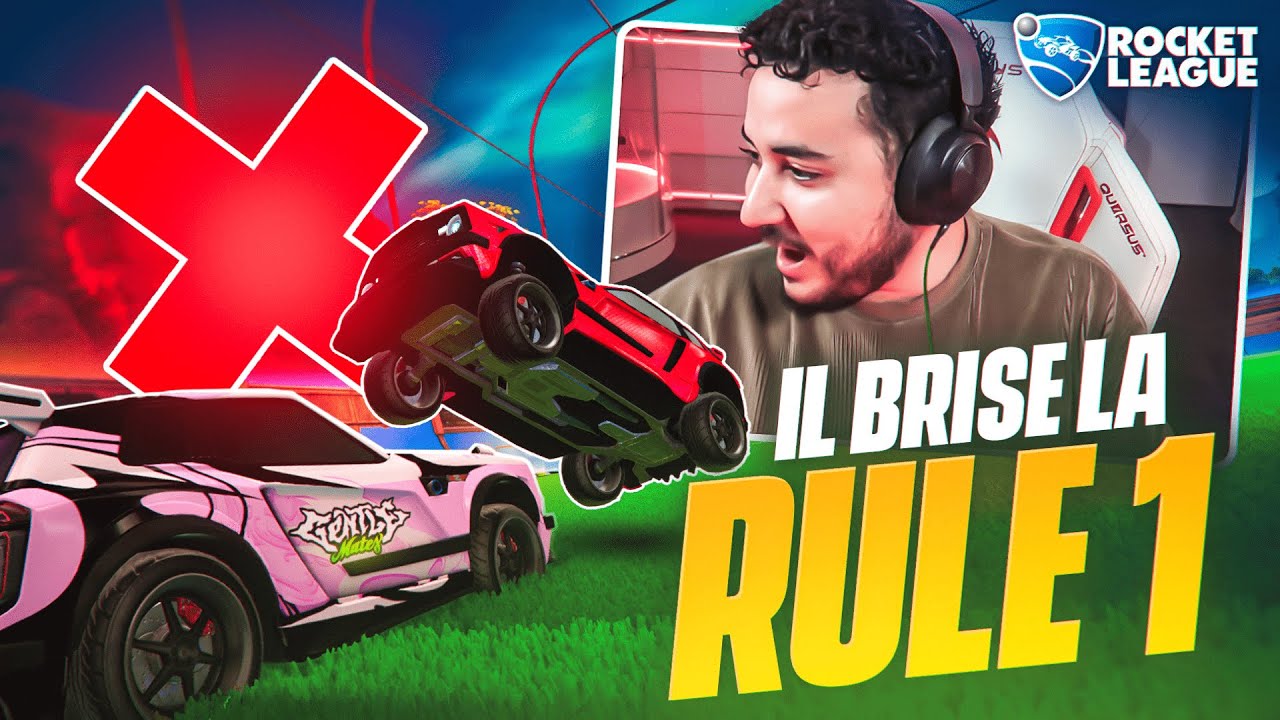 IL N'A PAS RESPECTÉ LA RULE 1.. 😰 (Rocket League ft. Squeezie & Brawks)