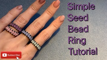 Simple Seed Bead Ring Tutorial Perfect for beginners