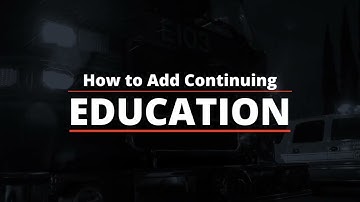 How To Add Continuing Education