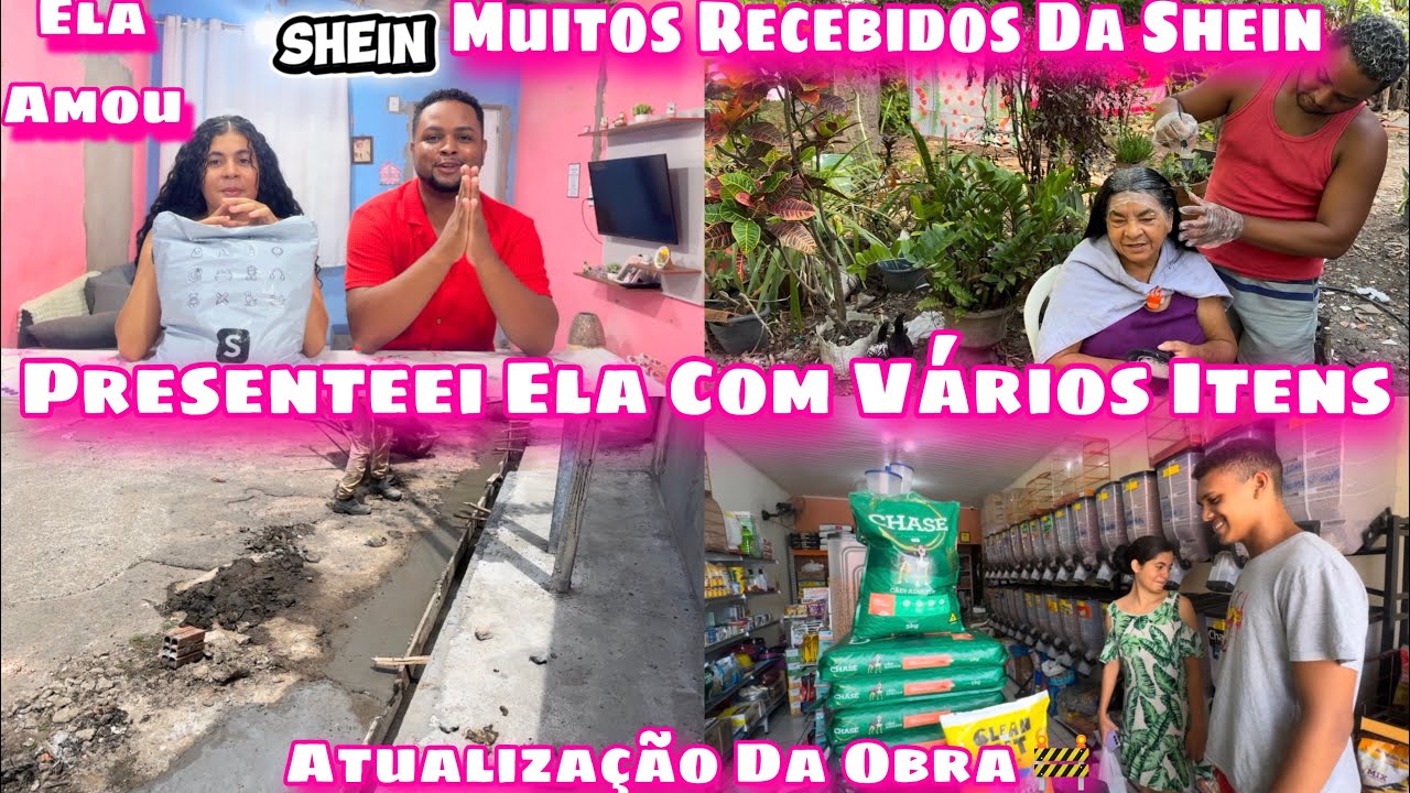 PRESENTEEI ELA COM VÁRIAS PEÇAS LINDAS/RECEBIDOS DA SHEIN/ELA FICOU MUITO FELIZ/ATUALIZAÇÃO DA OBRA