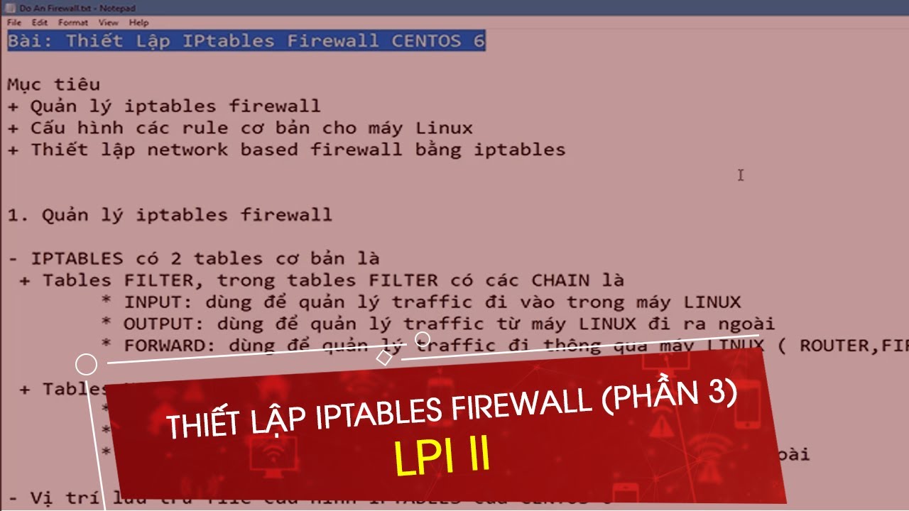 firewall linux  2022 New  THIẾT LẬP CƠ BẢN LINUX FIREWALL   PHẦN 3