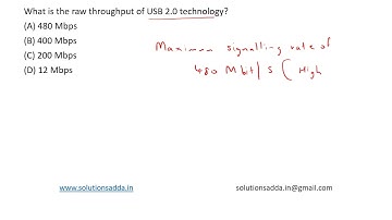 ISRO 2011 | CN | USB 2.0 TECHNOLOGY | ISRO TEST SERIES | SOLUTIONS ADDA | EXPLAINED BY ISRO AIR-1