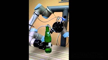Bottle Opener using Universal Robots UR5 and Robotiq End Effectors ABRE BOTELLAS