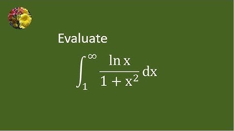 Improper Integral Representing Catalan