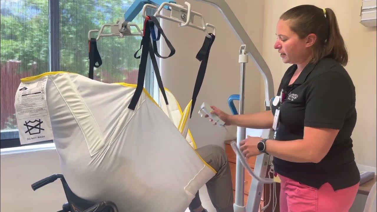 How to use a Hoyer lift YouTube
