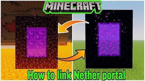 How to link link and unlink Nether portal [Minecraft knowledge] #minecraft