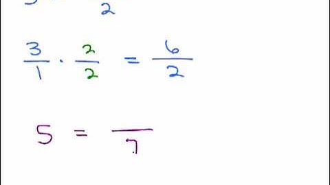 Write Whole Number as Fraction