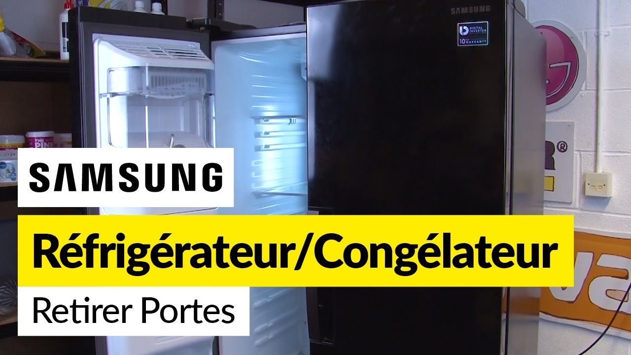 Comment retirer les portes d'un réfrigérateur congélateur Samsung