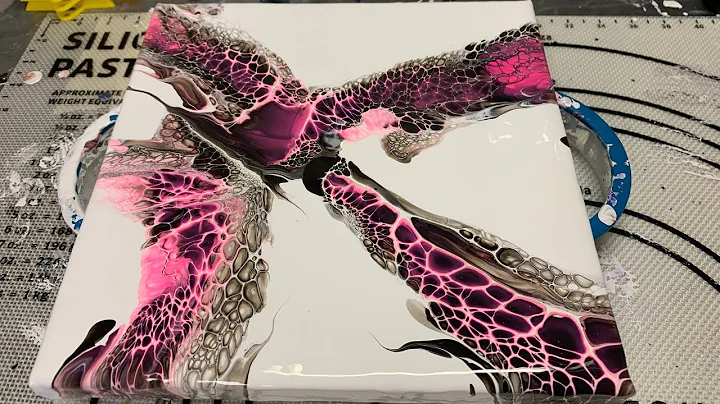 #14 Giraffe Cells - US Floetrol Cell Activator Pseudo Swipe | Acrylic Pour Painting | Fluid Abstract