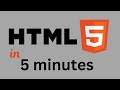 HTML in 5 minutes | HTML tutorial for beginners | HTML crash course