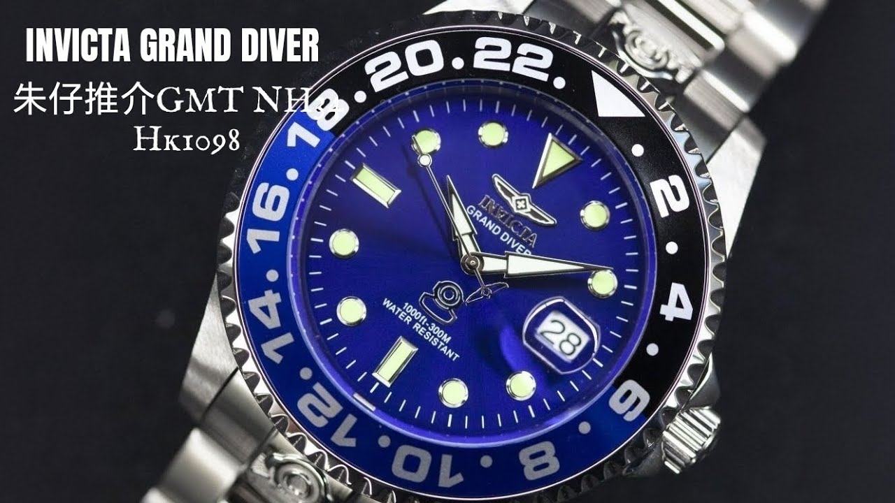 INVICTA GRAND DIVER🔥朱仔推介《美國品牌💢46.7mm 大直徑😍Batman