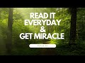 READ IT DAILY &amp; GET MIRACLE