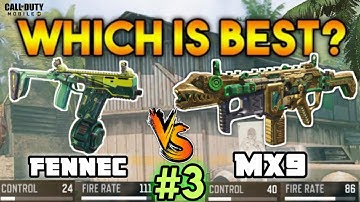 Call of Duty Mobile : FENNEC vs MX9 | part -3 | (which is best gun?) SMG #17 part 3