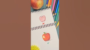 You MUST Color Your APPLES BLUE #art #drawingtutorial #howtodraw #drawing #tutorial #pencildrawing