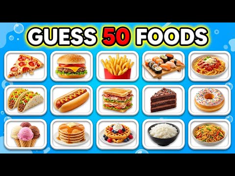 Can You Guess 50 Foods Fun Food Quiz for Kids