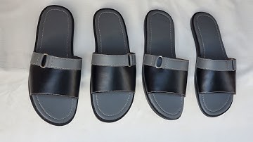 Open toe slide making for beginners in shoemaking