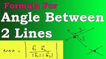 How to find angle between two lines in 3D? - Last minute revision for boards 2020