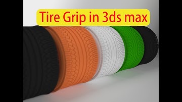3Ds Max Tutorial : How to model  tire treads in 3ds max