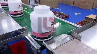 2026 big protein powder jar labeling machine with clear UV printer