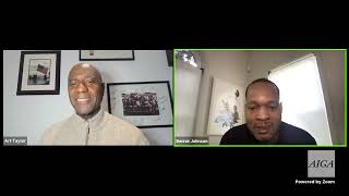 AIGA #GivingTuesday Fireside Chat with Bennie F. Johnson and Art Taylor