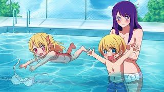 推しの子プールで星野アイの水着が流されてしまうポロリハプニング発生Ｗ アクアとルビーで大捜索Ｗｗｗアニメ