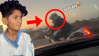 Hayabusa Bike Overtaked my Sports Car😡My Angry Reaction