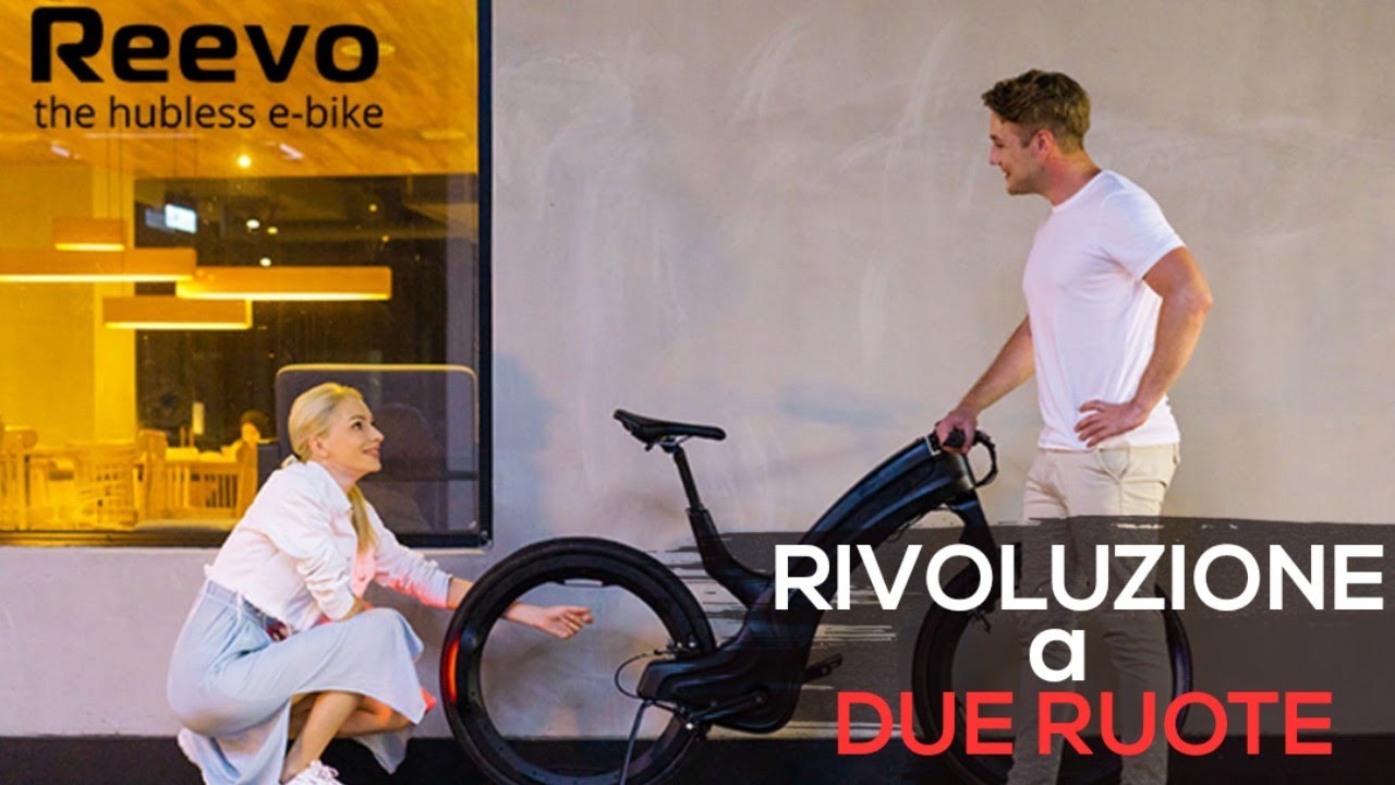 Reevo bici elettrica smart con ruote senza raggi e mozzo - YouTube