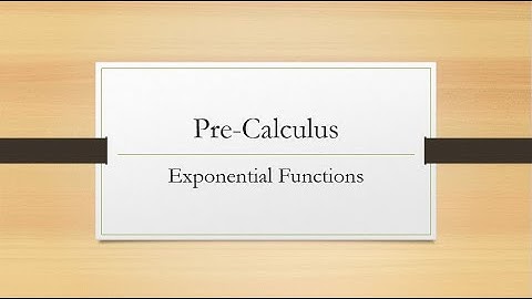 Exponential Function