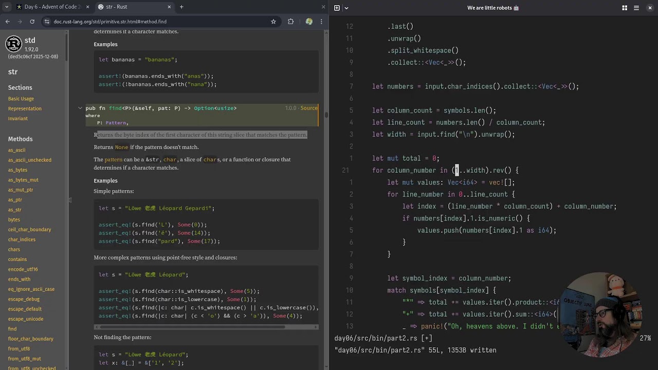 Advent of Code 2025 - Rust - Live Stream 🏞️