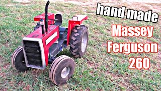 How to make rc tractor Massey Ferguson 260 | hand made tractor model