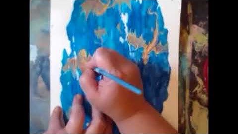 Painting Dragons - time lapse of the oracle card, "Free Rein"