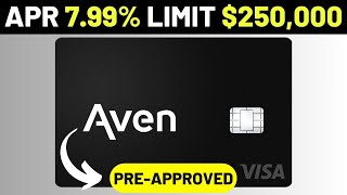 This Low APR credit card has a limit of up to $250,000  Aven Card