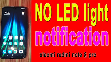 xiaomi redmi note 8 pro no led light notification