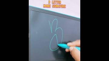 B Letter Name Signature 😍 Comment your name for signature 😊