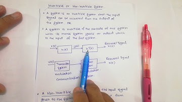 Lecture 2.5: SnS - Invertible and Non-Invertible System