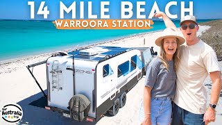 Is this AUSTRALIA’S BEST BEACH CAMP?! 14 Mile Beach, Warroora Station Camping | Caravan Aus [EP50]