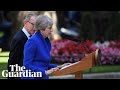 Theresa May gives final speech as prime minister